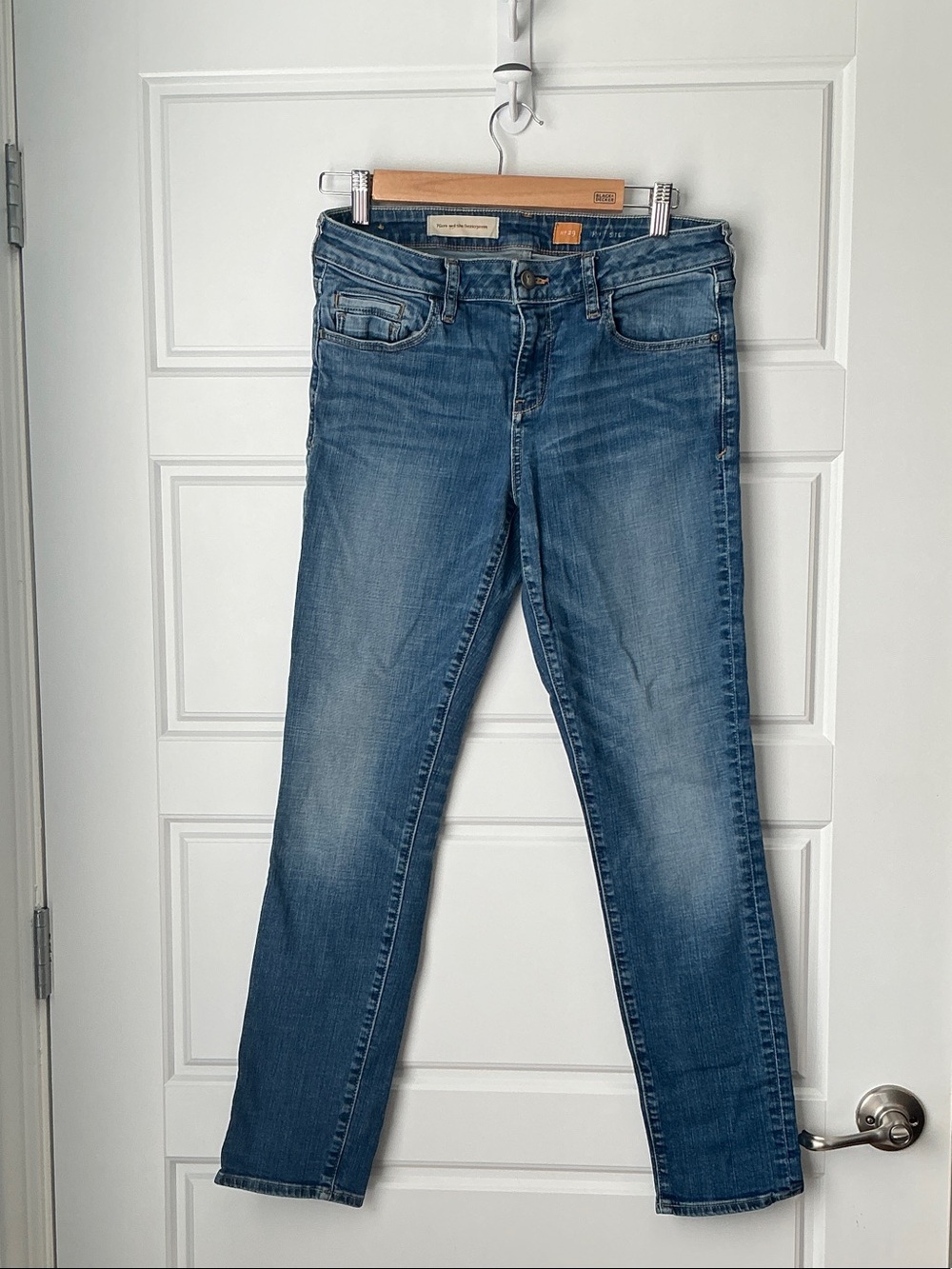 Pilcro and the Letterpress Medium Blue Skinny Jeans